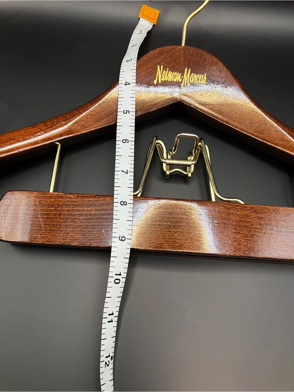 4 Neiman Marcus Heavy Duty wood Hangers “buy it for life” closet accessories